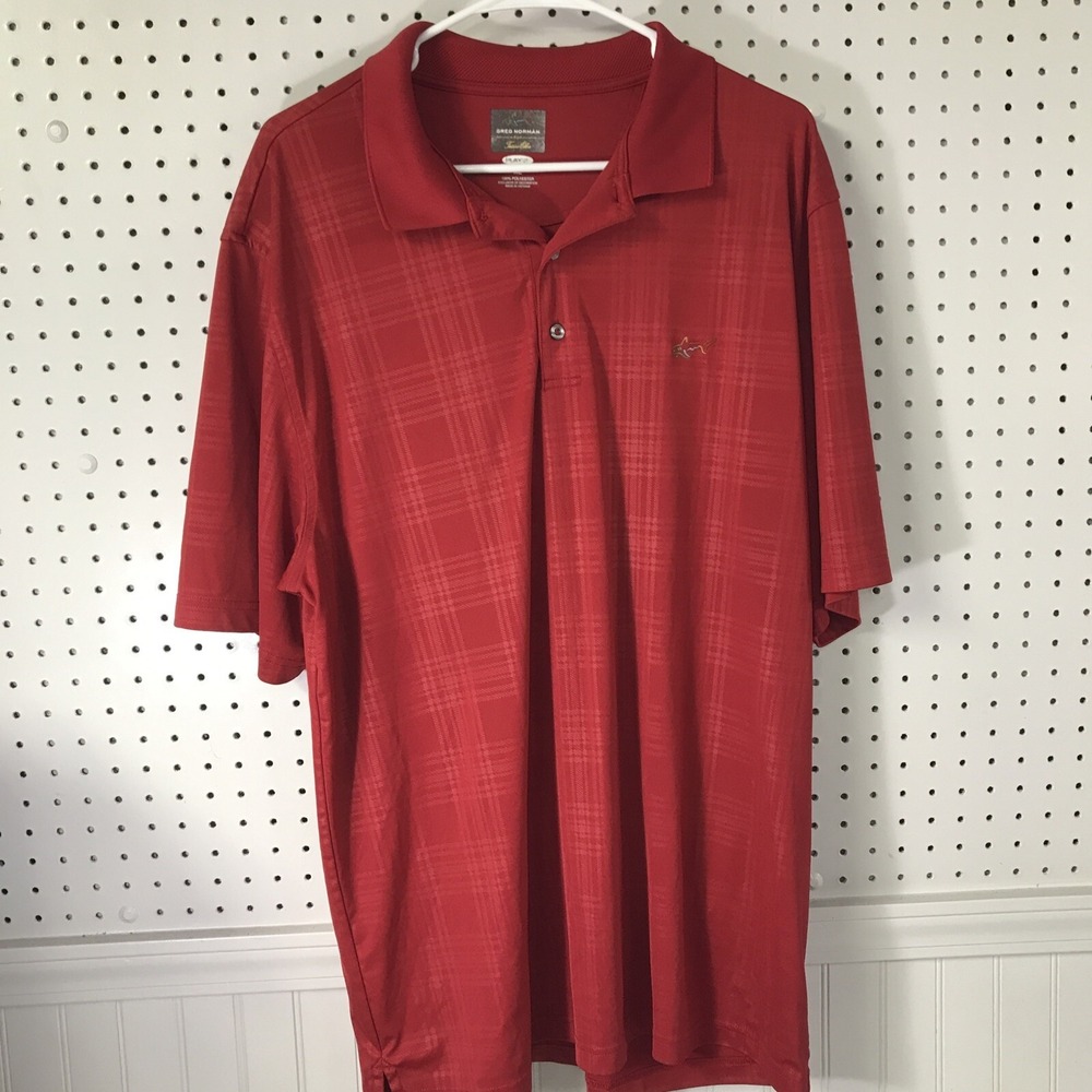 Greg Norman Polo Shirt PLAY DRY‎ Golf Short Sleeve Mens Size XL